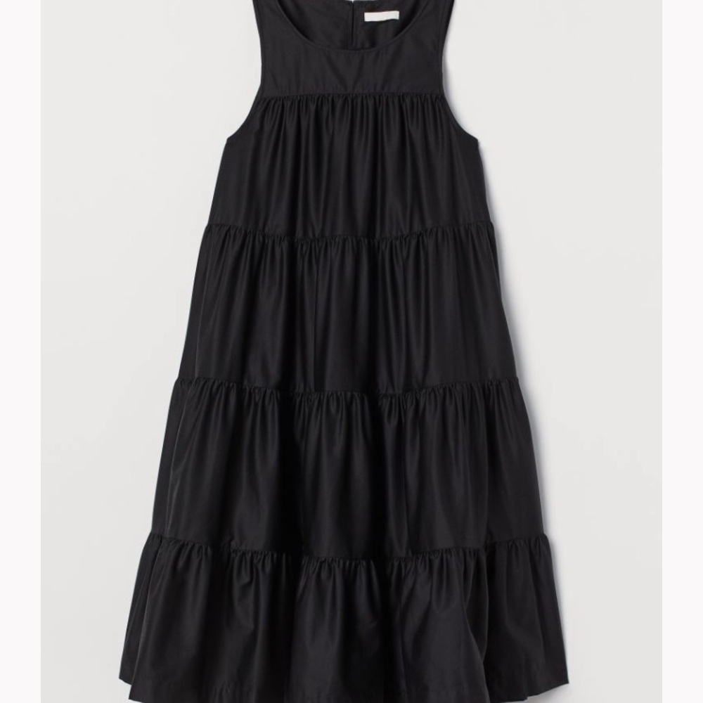 NWT H&M maternity black knee length dress size M